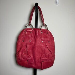 Kooba Slouchy Vibrant Pink Y2K Shoulder Bag